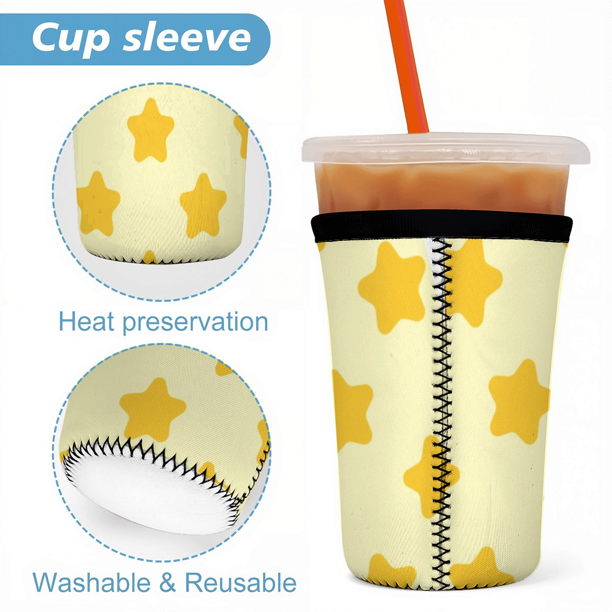 Sunshine Start Neoprene Koozies Cup Sleeve 3pcs 1 8 6 11 6 8