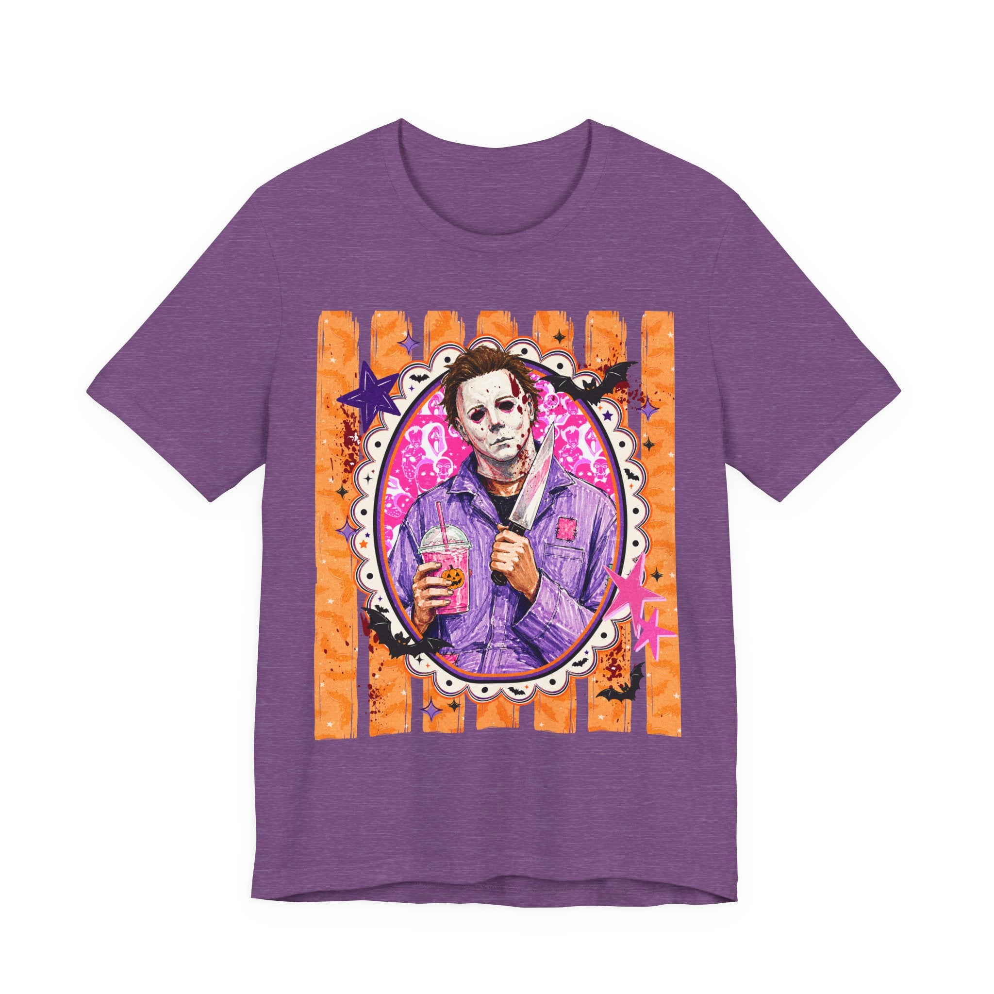 Michael Myers Retro Portrait Tee – Cute Creepy Halloween Horror Graphic Shirt