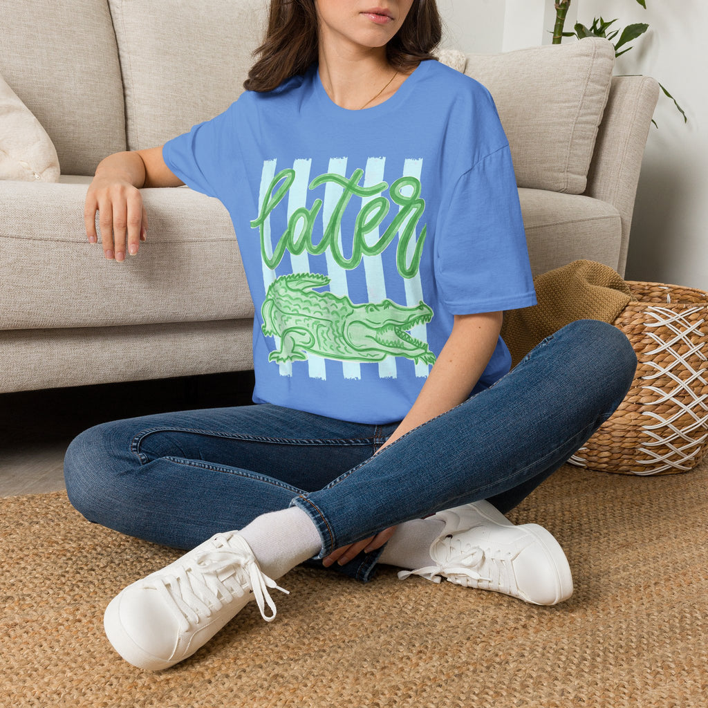 Later Alligator T-Shirt — Playful Crocodile Graphic Tee