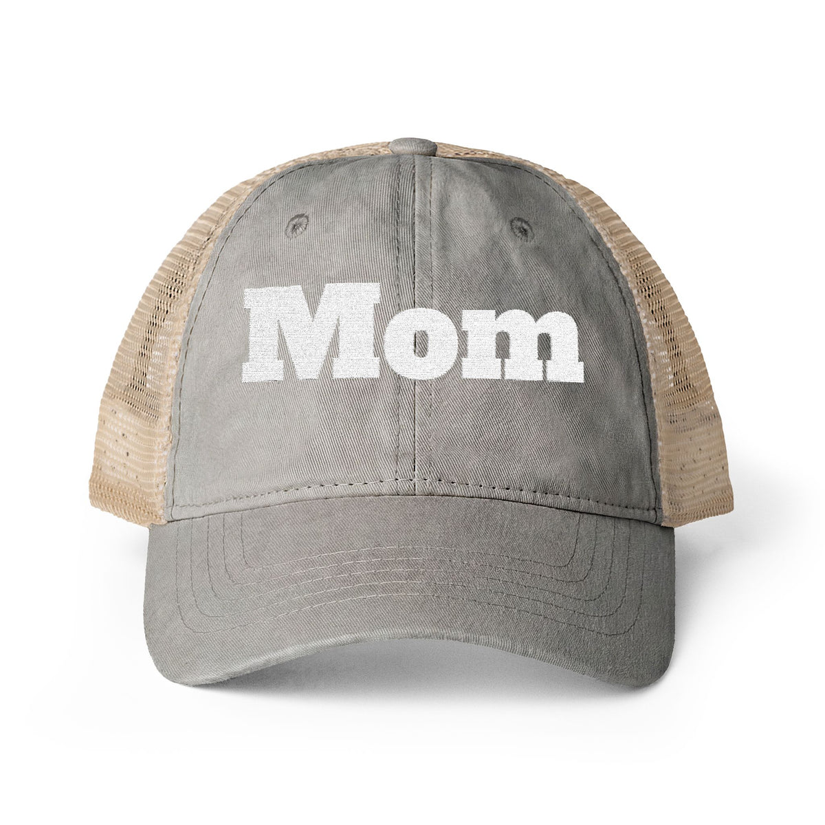 Women's Washed Mesh-Back Cap with Ponytail Hole