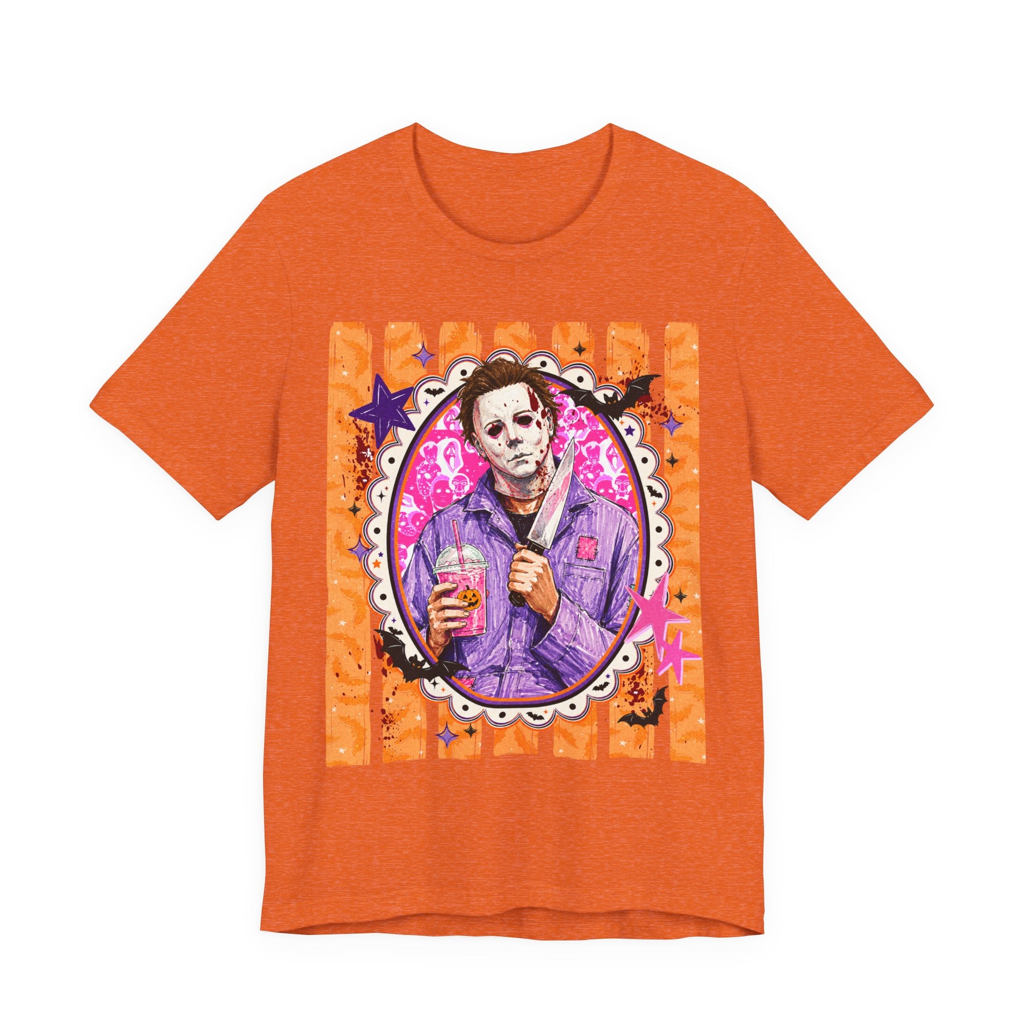 Michael Myers Retro Portrait Tee – Cute Creepy Halloween Horror Graphic Shirt