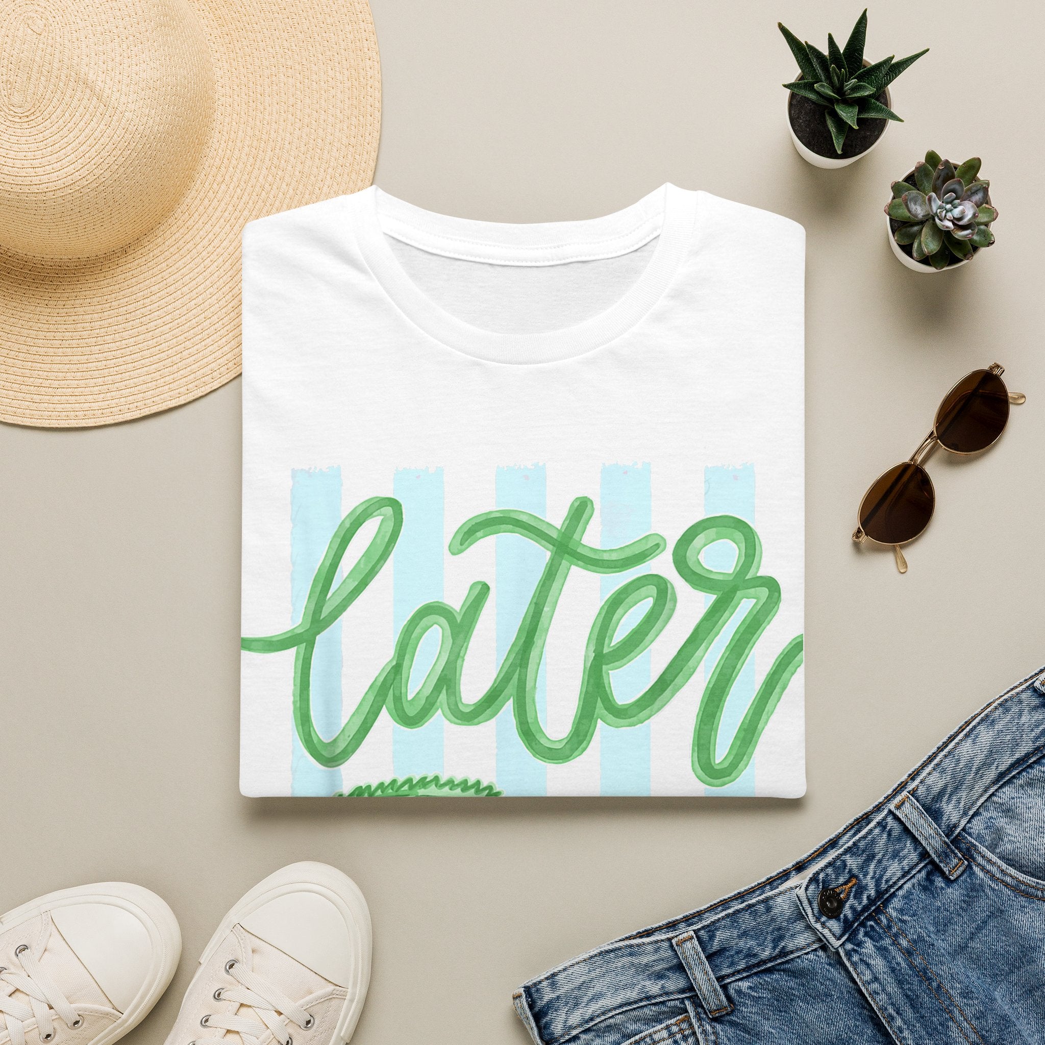 Later Alligator T-Shirt — Playful Crocodile Graphic Tee