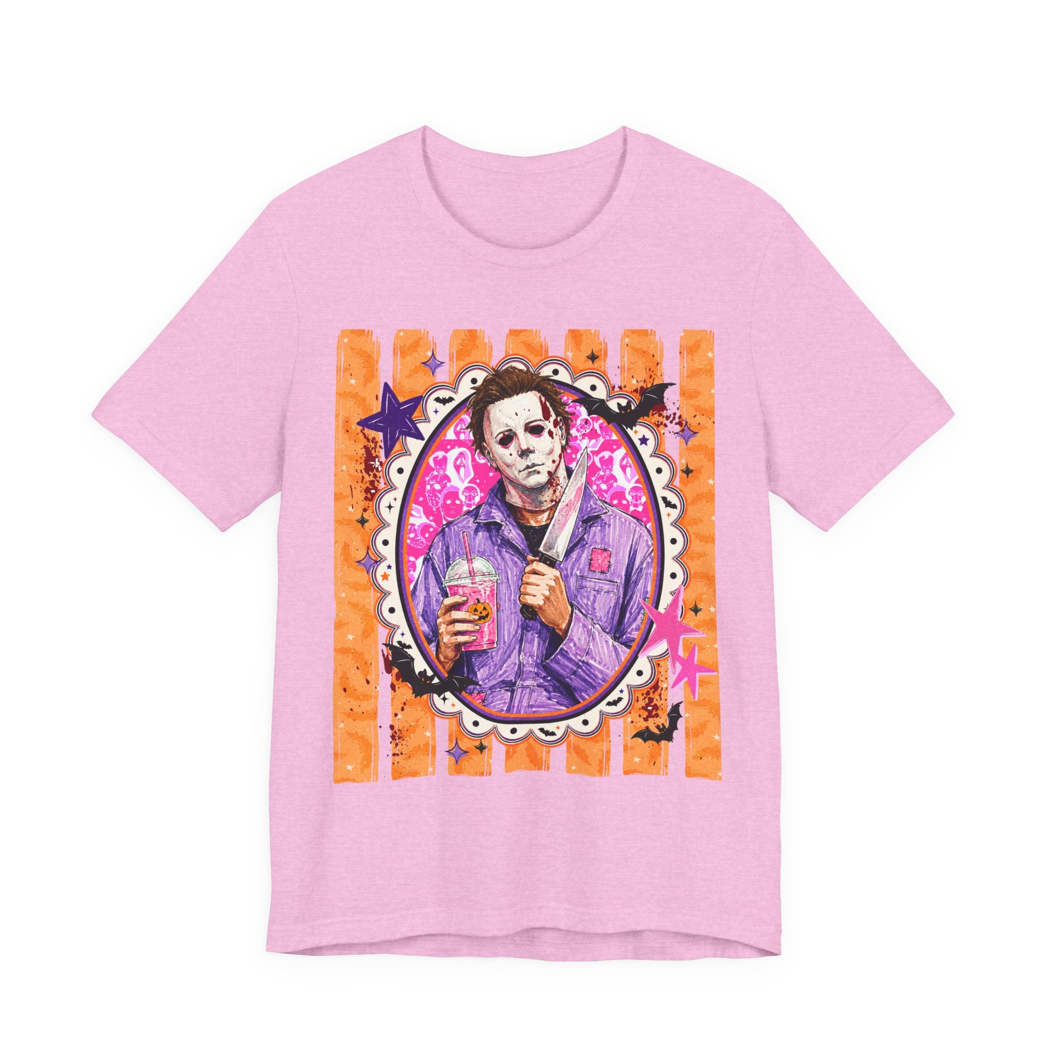 Michael Myers Retro Portrait Tee – Cute Creepy Halloween Horror Graphic Shirt