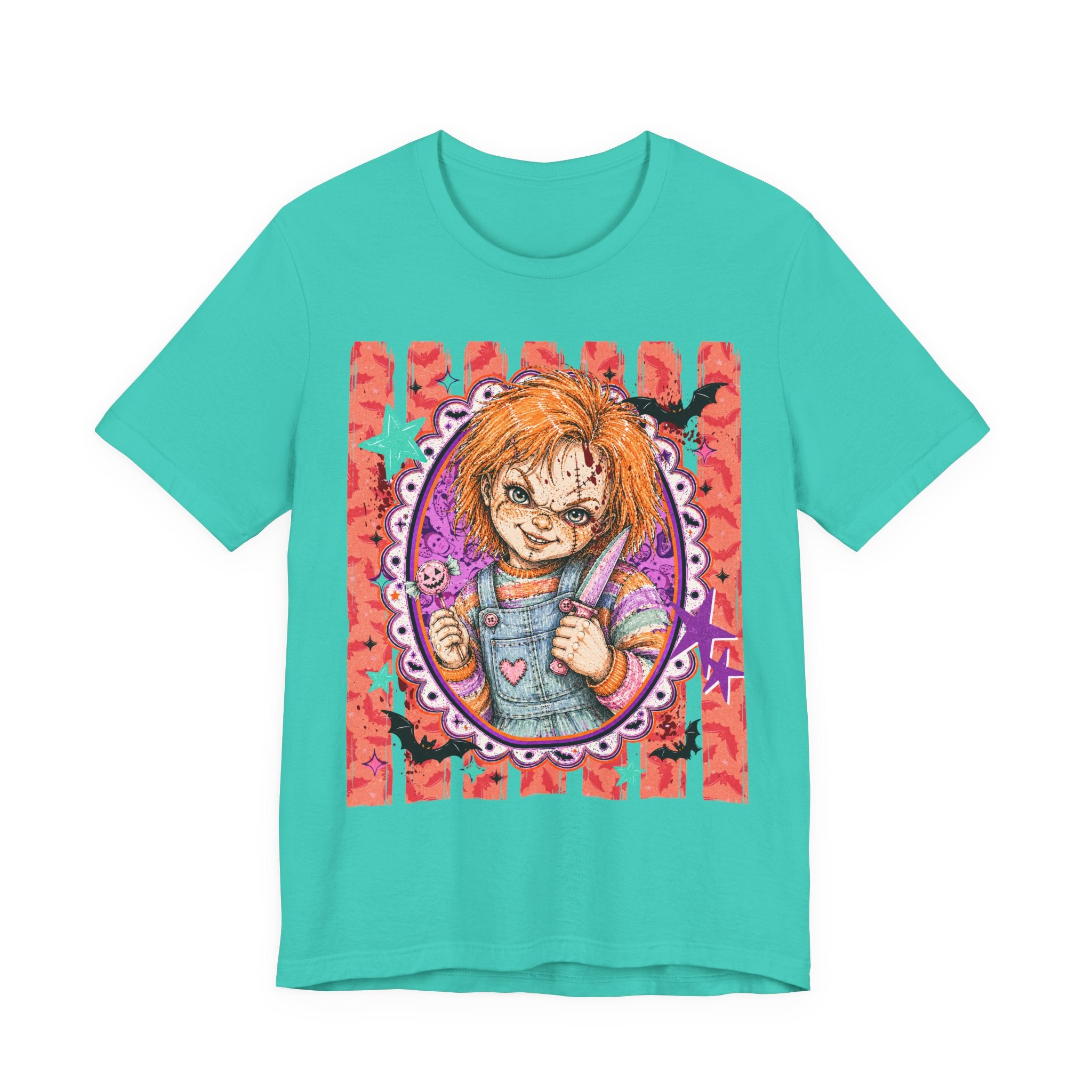 Chucky Doll Graphic Tee — Cute Creepy Chucky-Inspired Design
