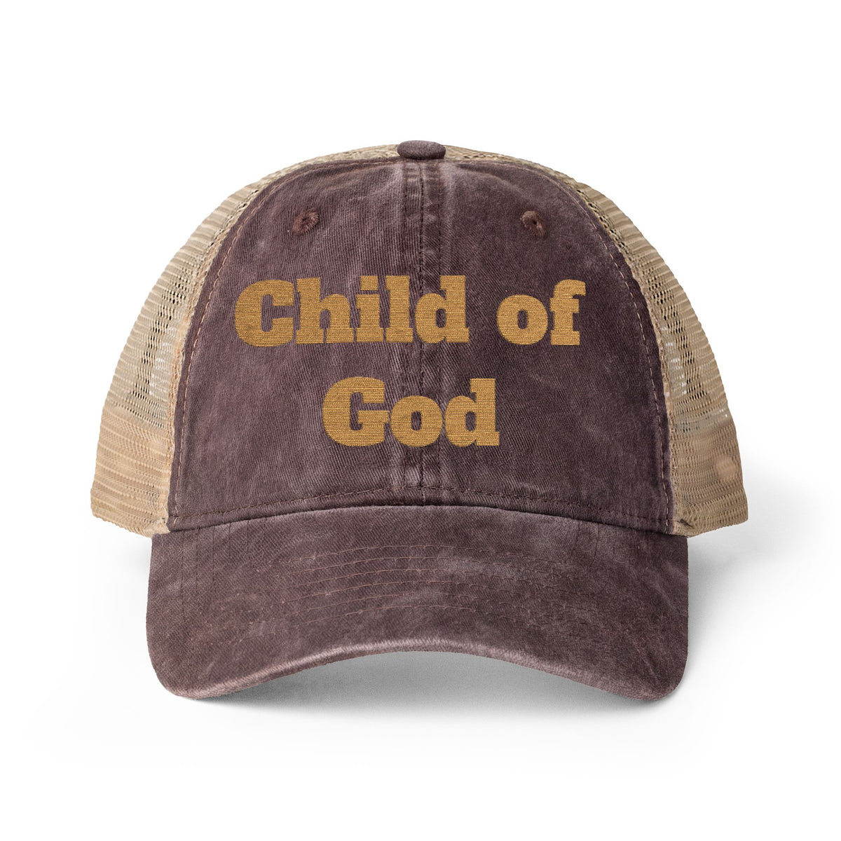Women's Washed Ponyhole breathable Mesh-Back Caps with Ponytail Hole