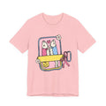 Cute Sardine Pastel Sleepingbag Illustration T-Shirt | Pastel Beach Graphic