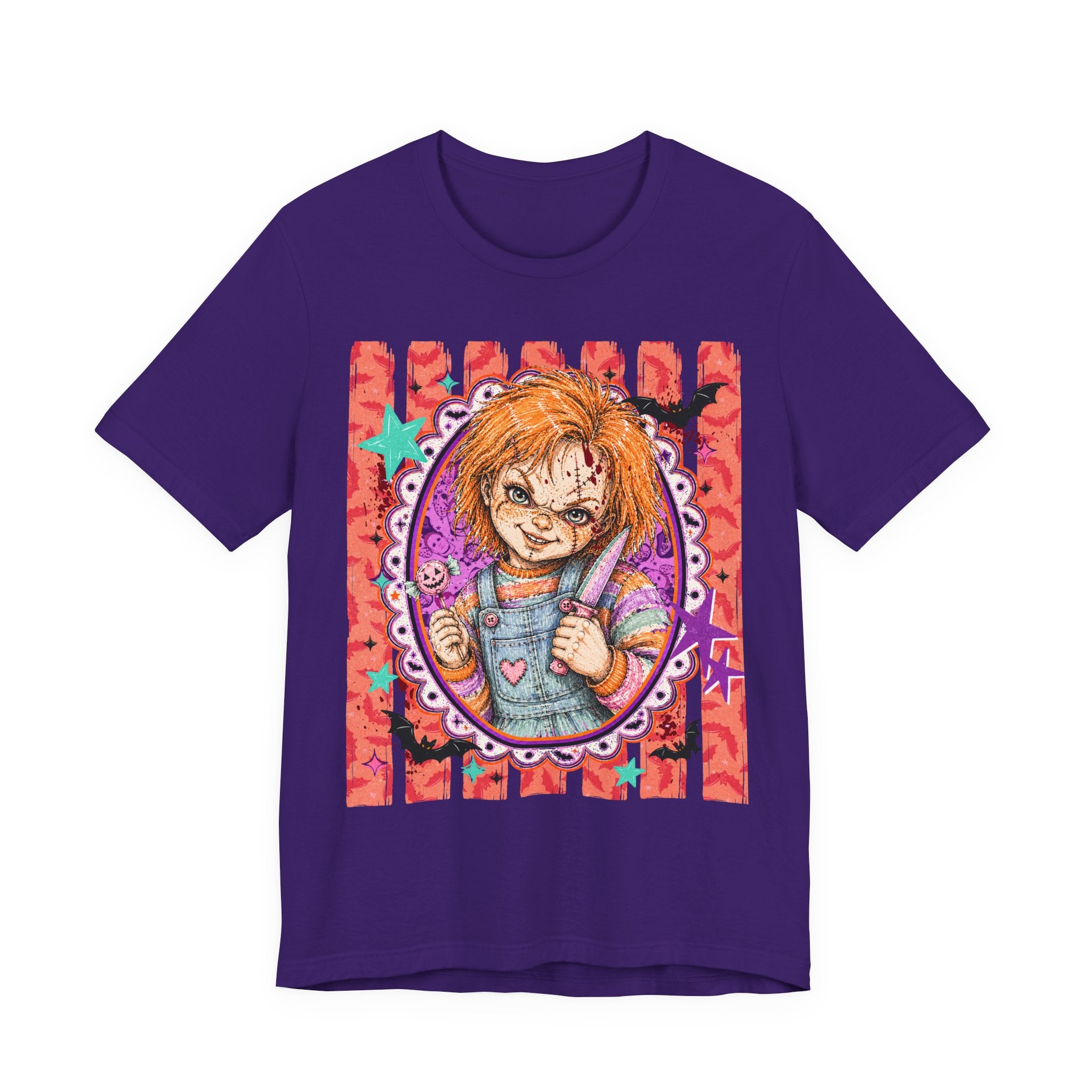 Chucky Doll Graphic Tee — Cute Creepy Chucky-Inspired Design