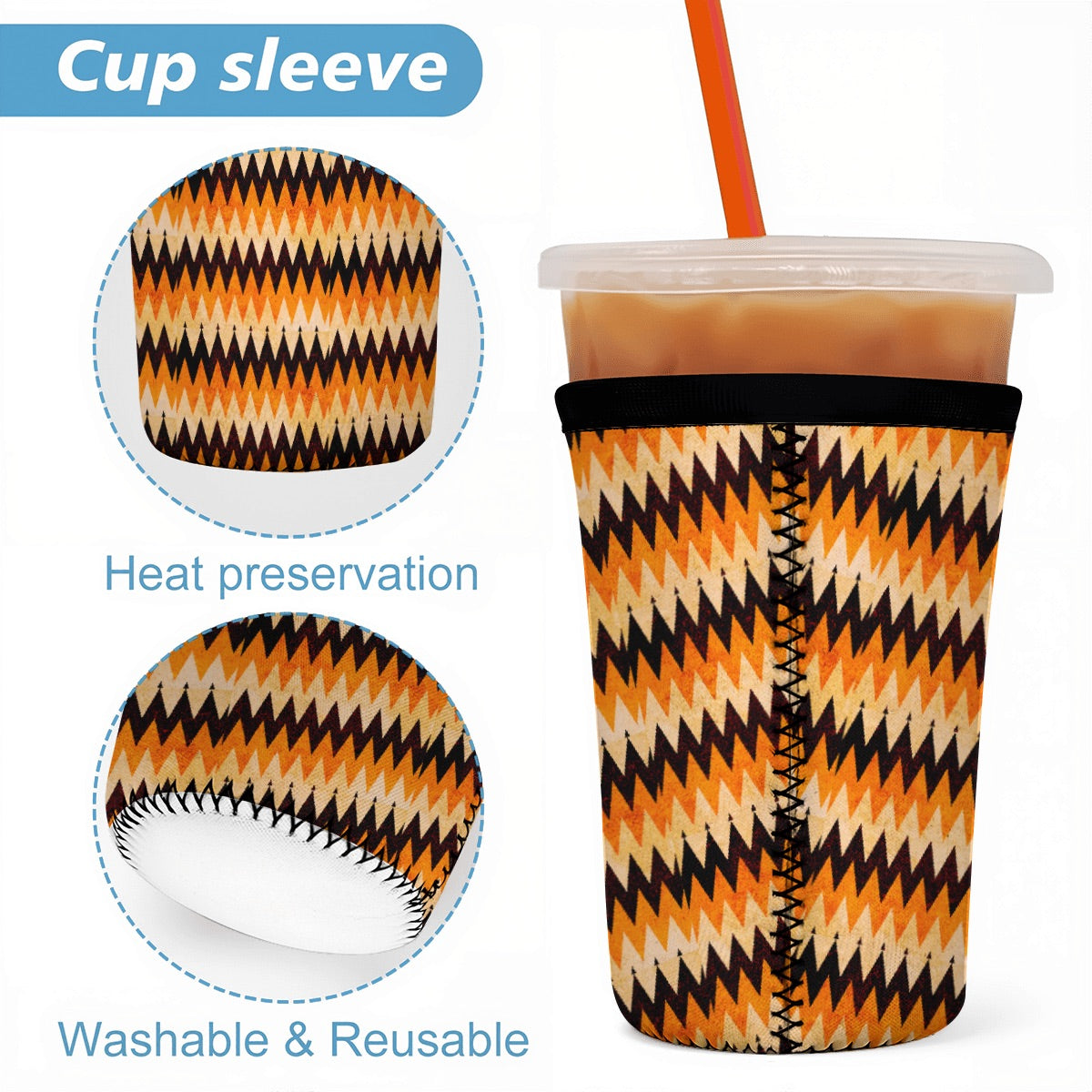 Halloween Inspired Neoprene Koozies Cup Sleeves 3pcs 1