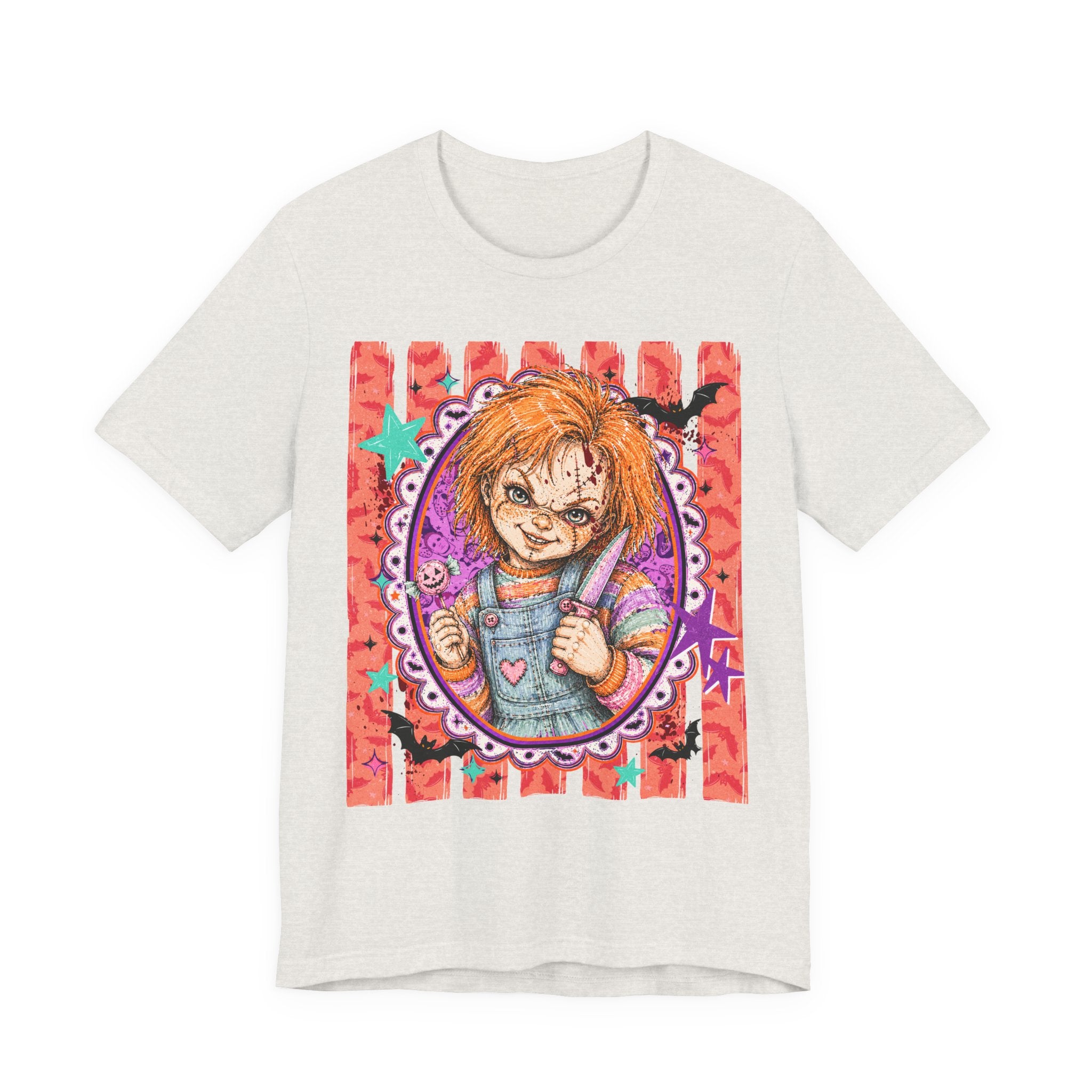 Chucky Doll Graphic Tee — Cute Creepy Chucky-Inspired Design