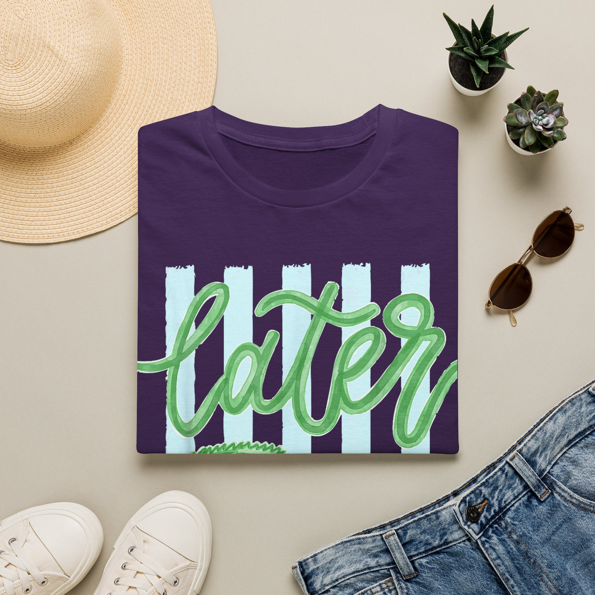 Later Alligator T-Shirt — Playful Crocodile Graphic Tee
