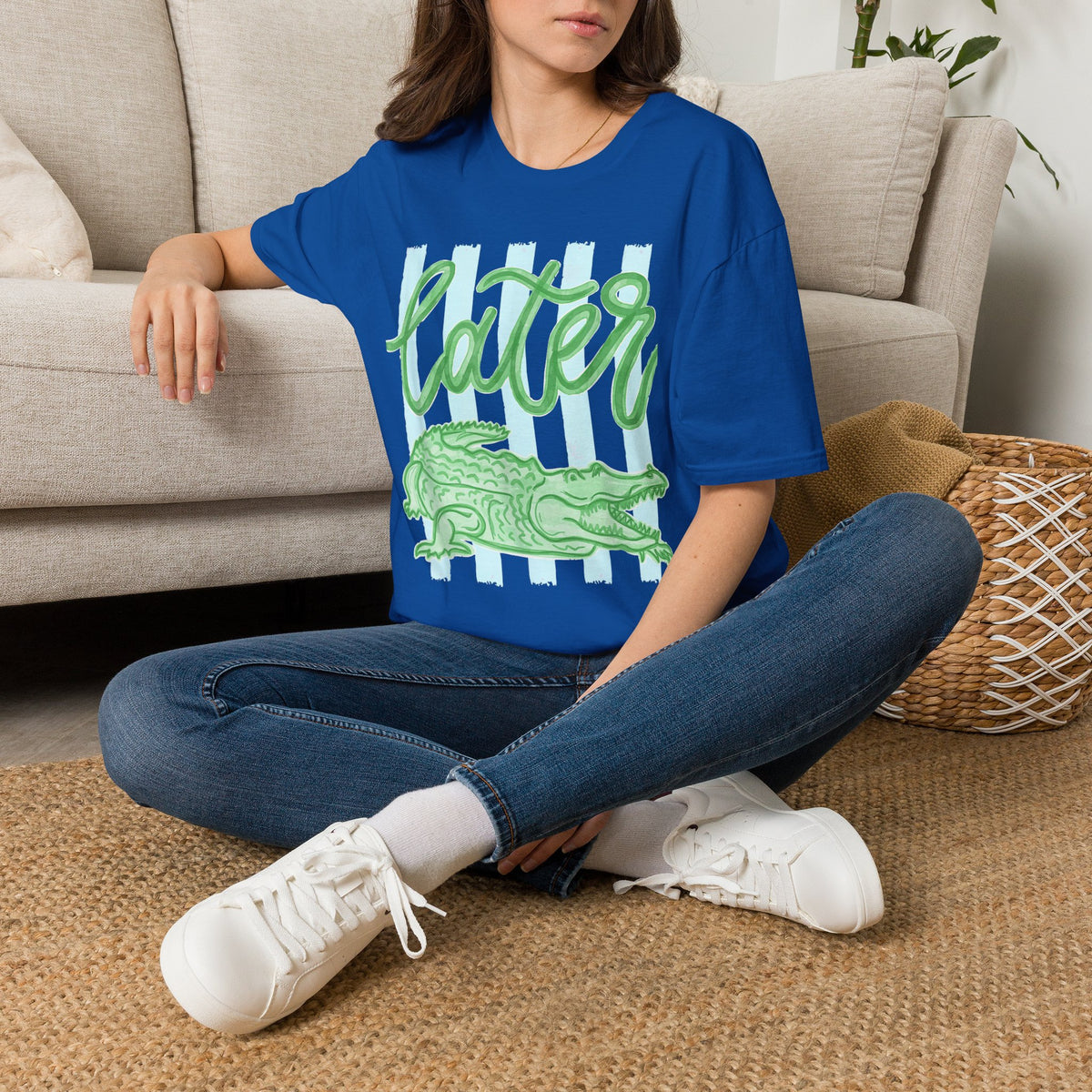 Later Alligator T-Shirt — Playful Crocodile Graphic Tee