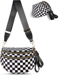 Checkered Crossbody Sling Bag