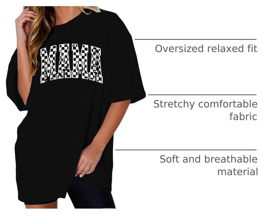 Oversized Mama Graphic TShirt