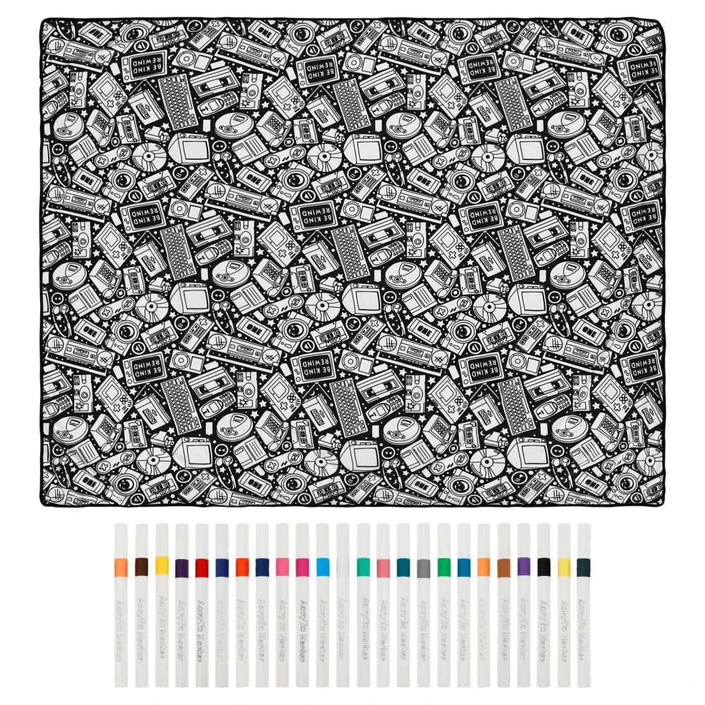 DIY Coloring Blanket with Markers