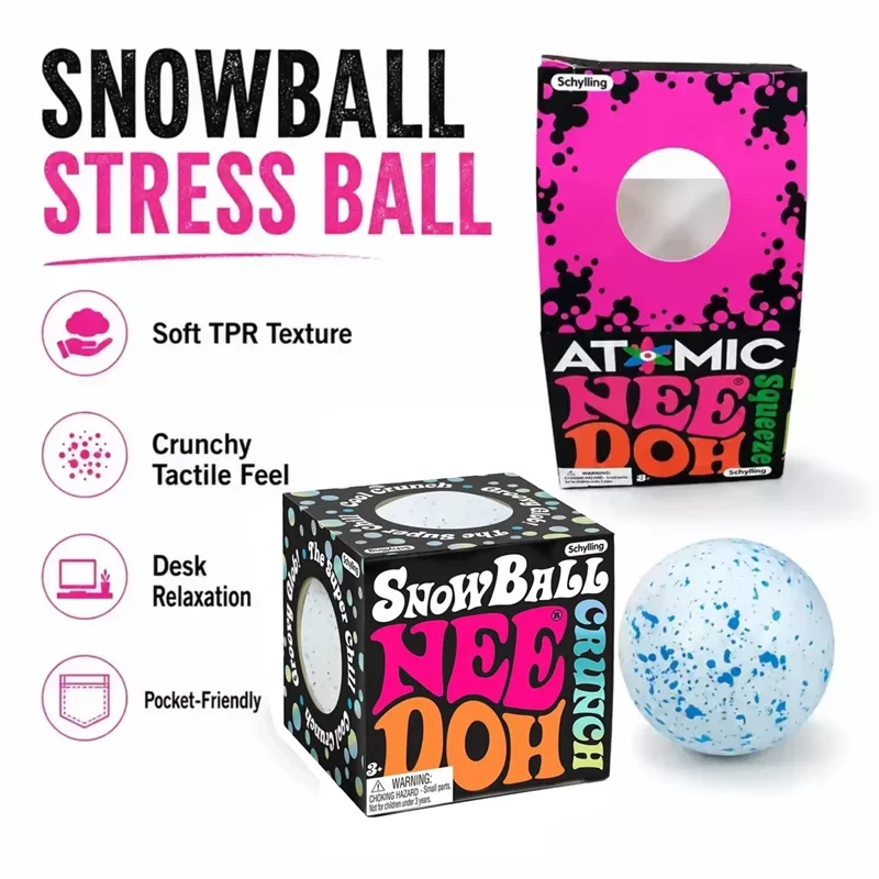 Snow Ball Crunch Squishy Fidget Toy