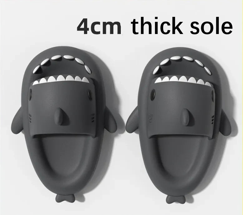 Thick Sole Shark Slippers