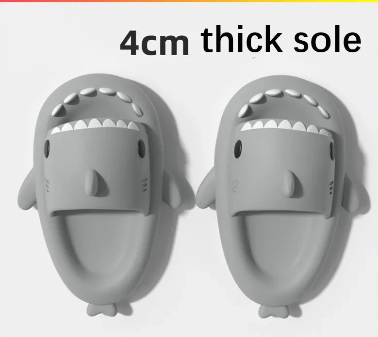 Thick Sole Shark Slippers