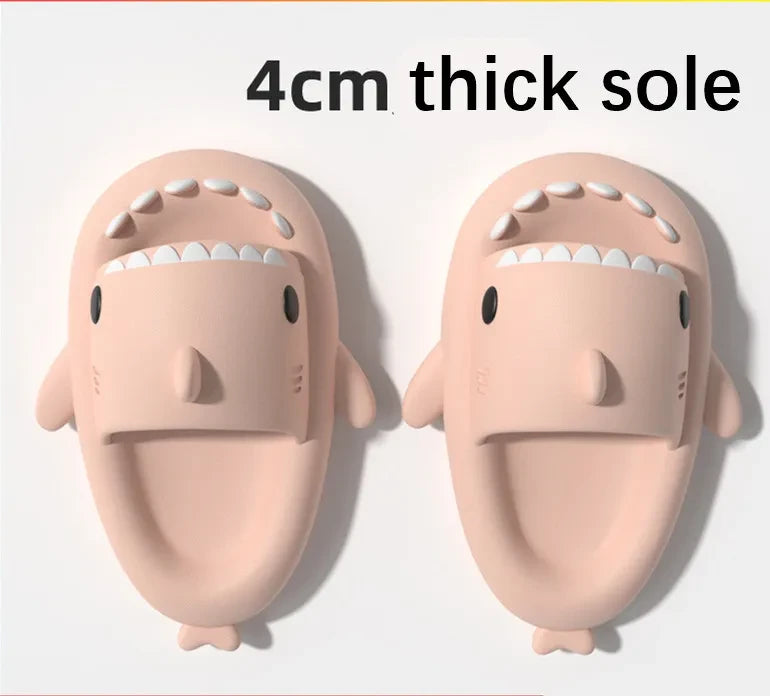 Thick Sole Shark Slippers
