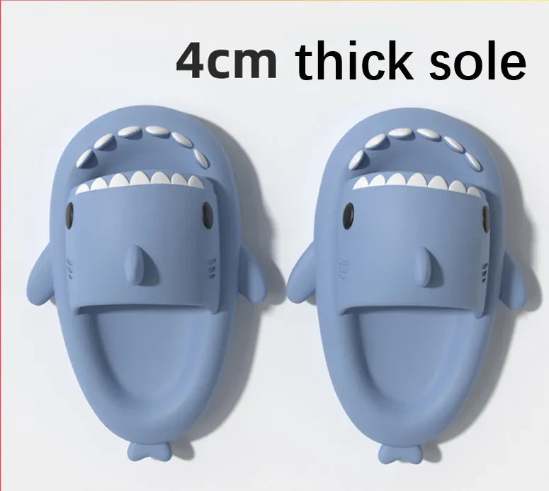 Thick Sole Shark Slippers