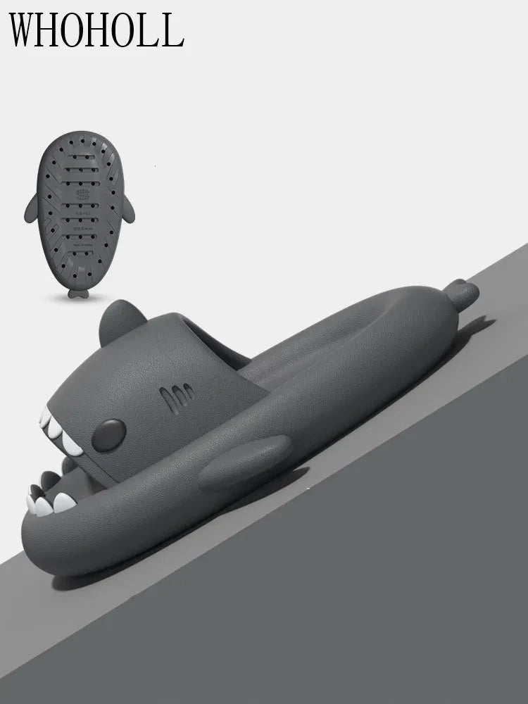Thick Sole Shark Slippers