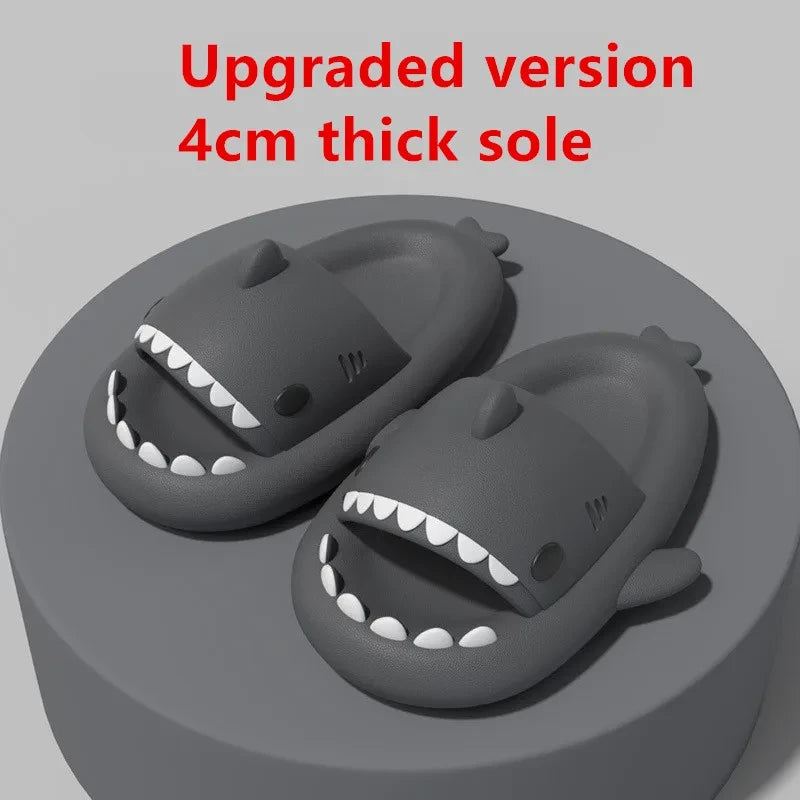 Thick Sole Shark Slippers