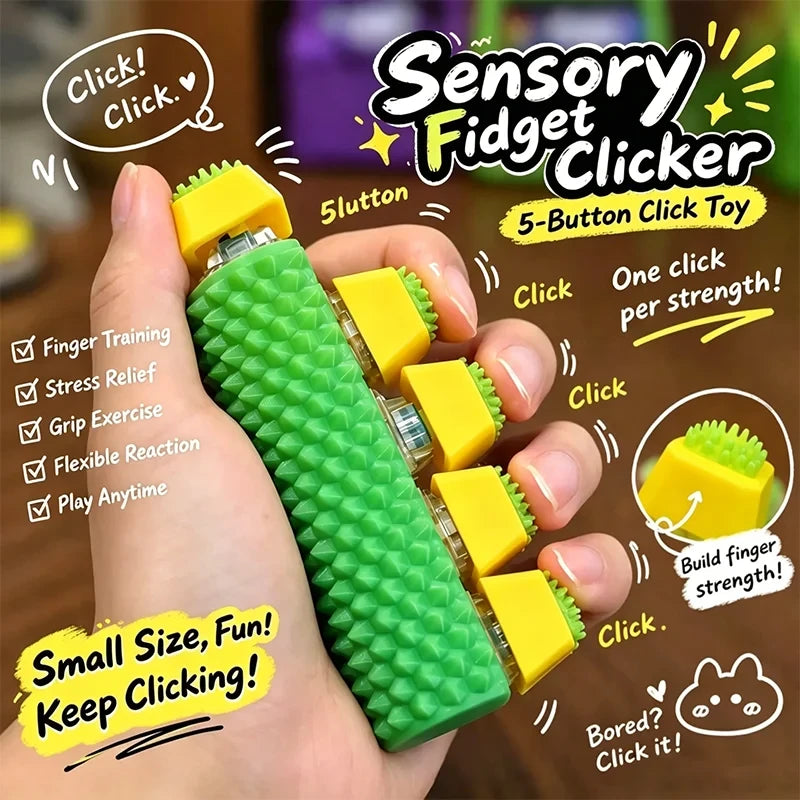 Spiky Sensory Fidget Clicker