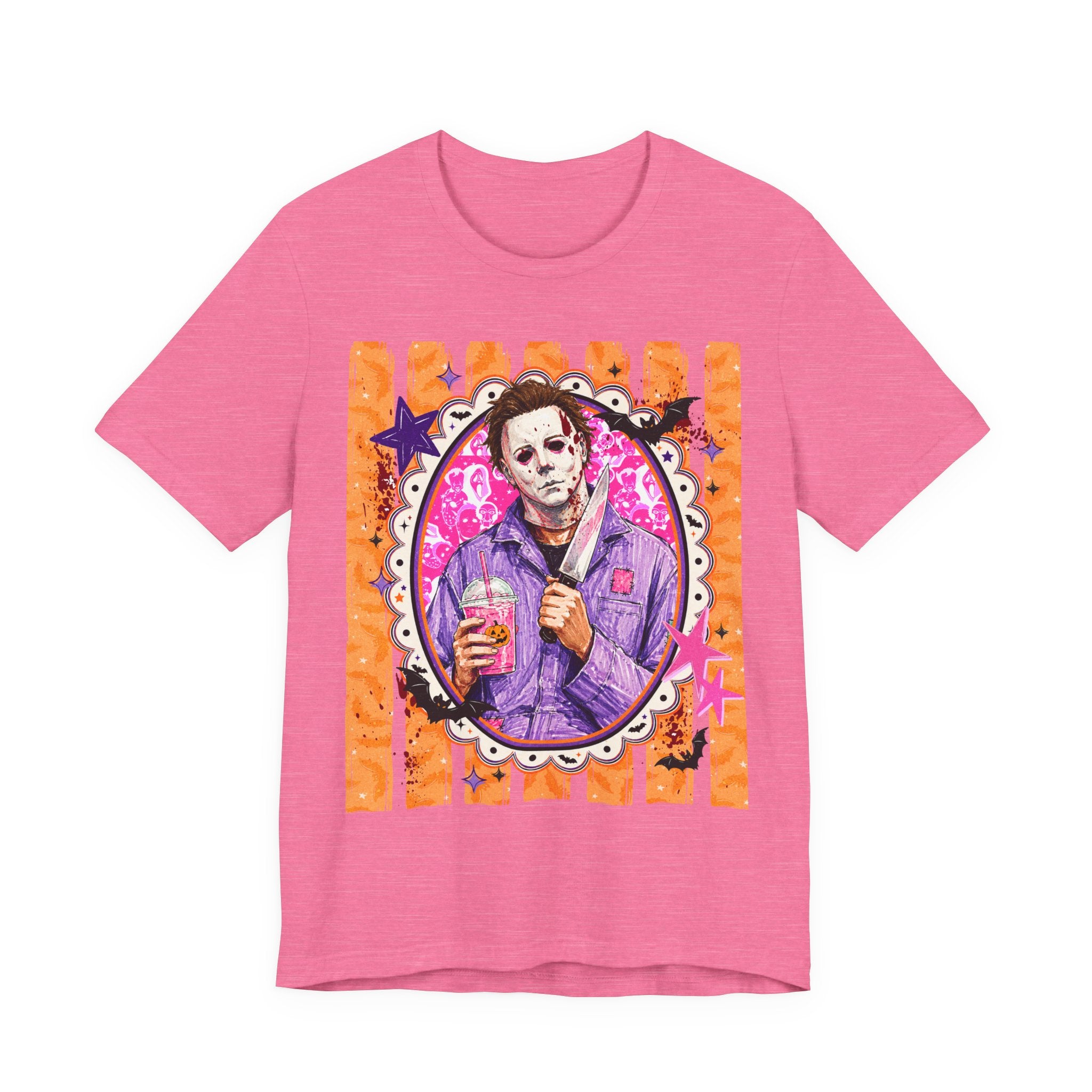 Michael Myers Retro Portrait Tee – Cute Creepy Halloween Horror Graphic Shirt