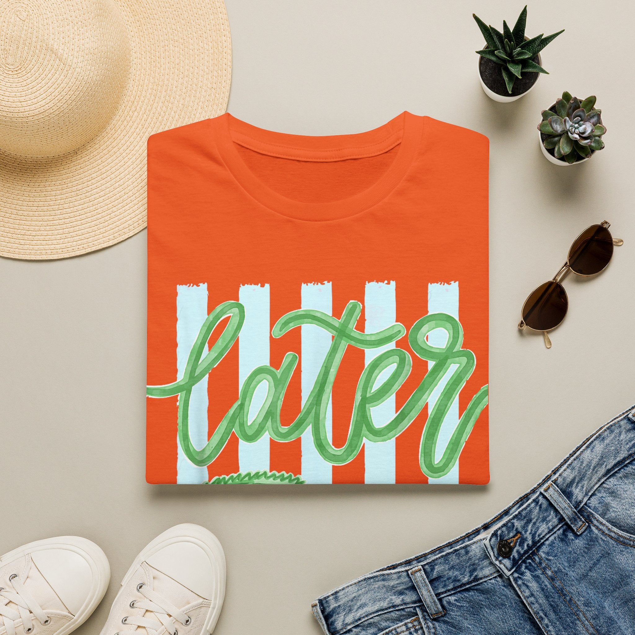 Later Alligator T-Shirt — Playful Crocodile Graphic Tee