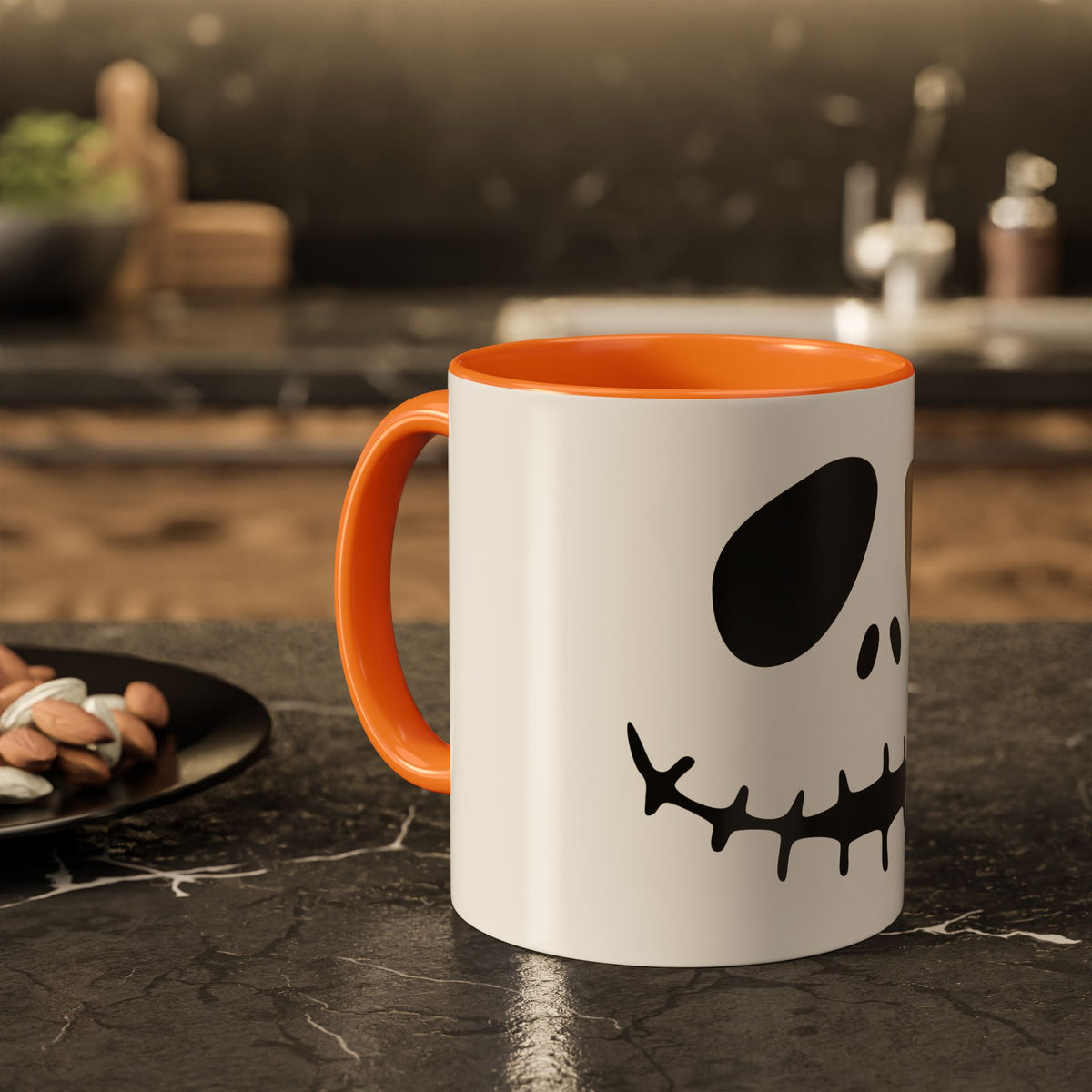 Jack Skellington Face Mug | Ceramic Coffee Mug 11oz 15oz