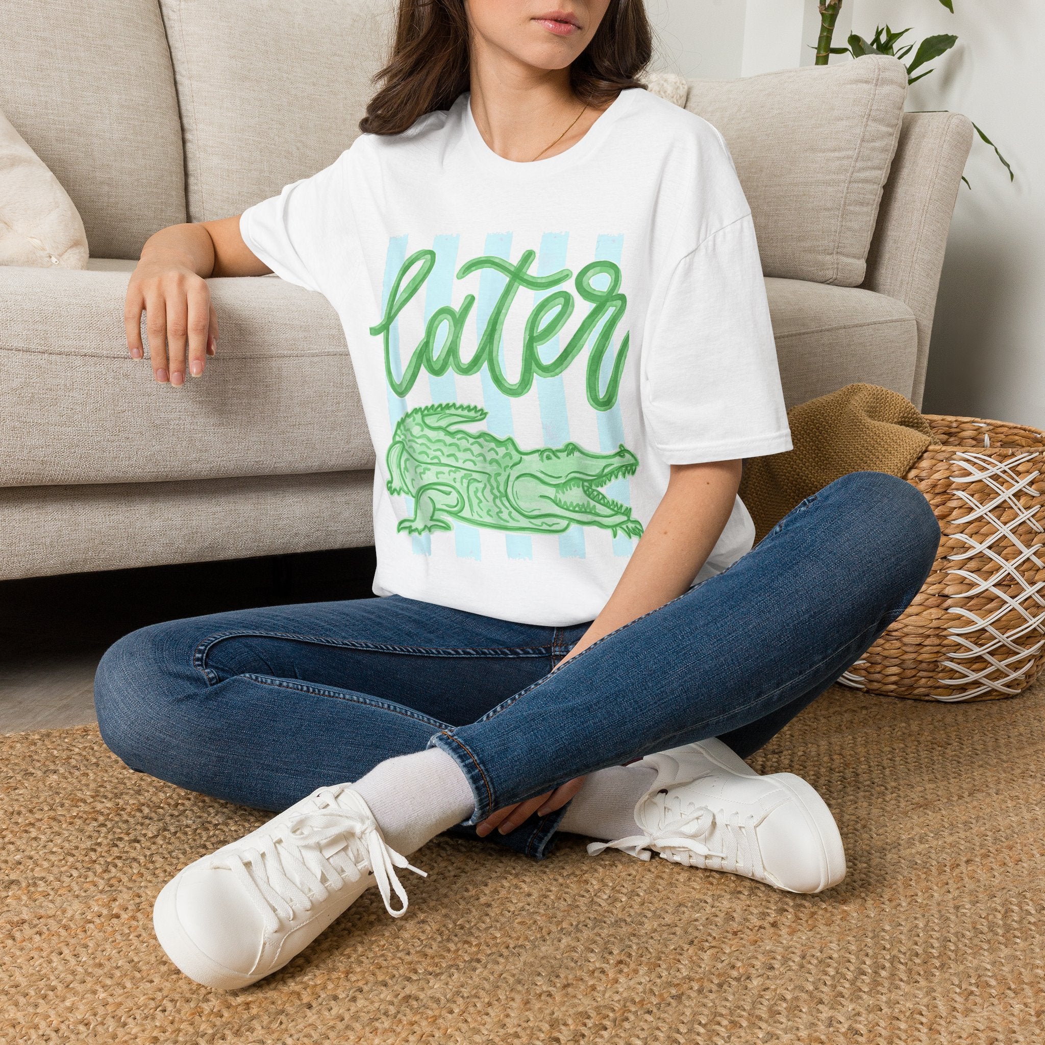 Later Alligator T-Shirt — Playful Crocodile Graphic Tee