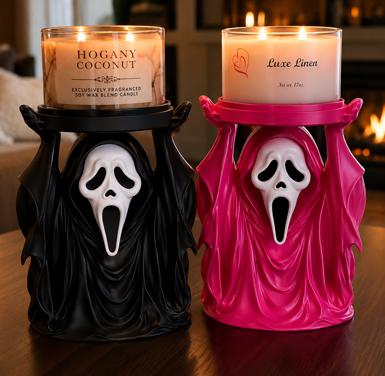Ghost face Candle Holder (Pre-Order)