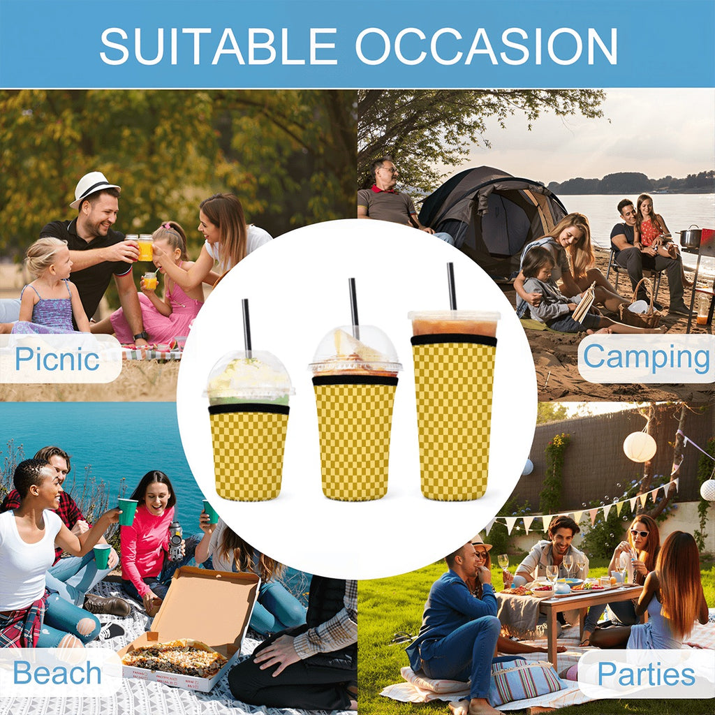 Fall Sunset Neoprene Koozies Cup Sleeves 3pcs 4