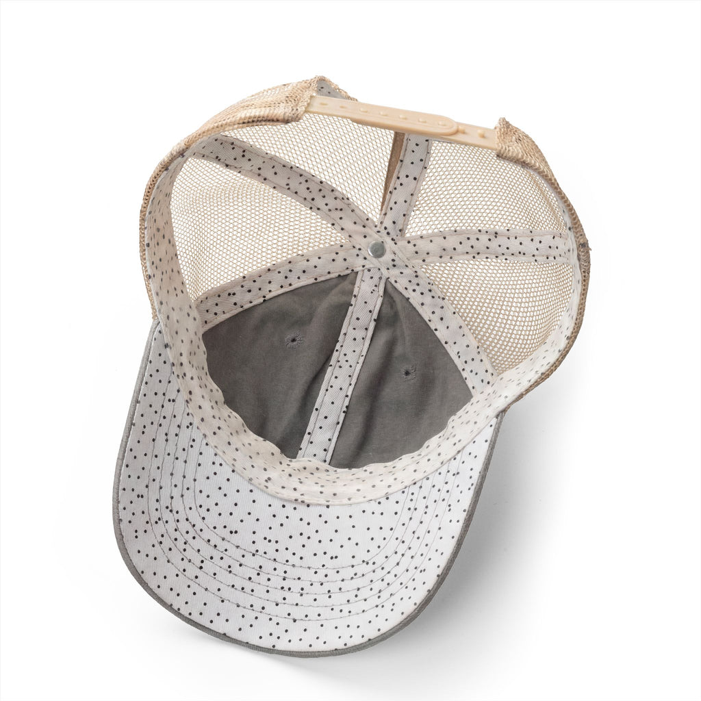 Women's Washed Mesh-Back Cap with Ponytail Hole