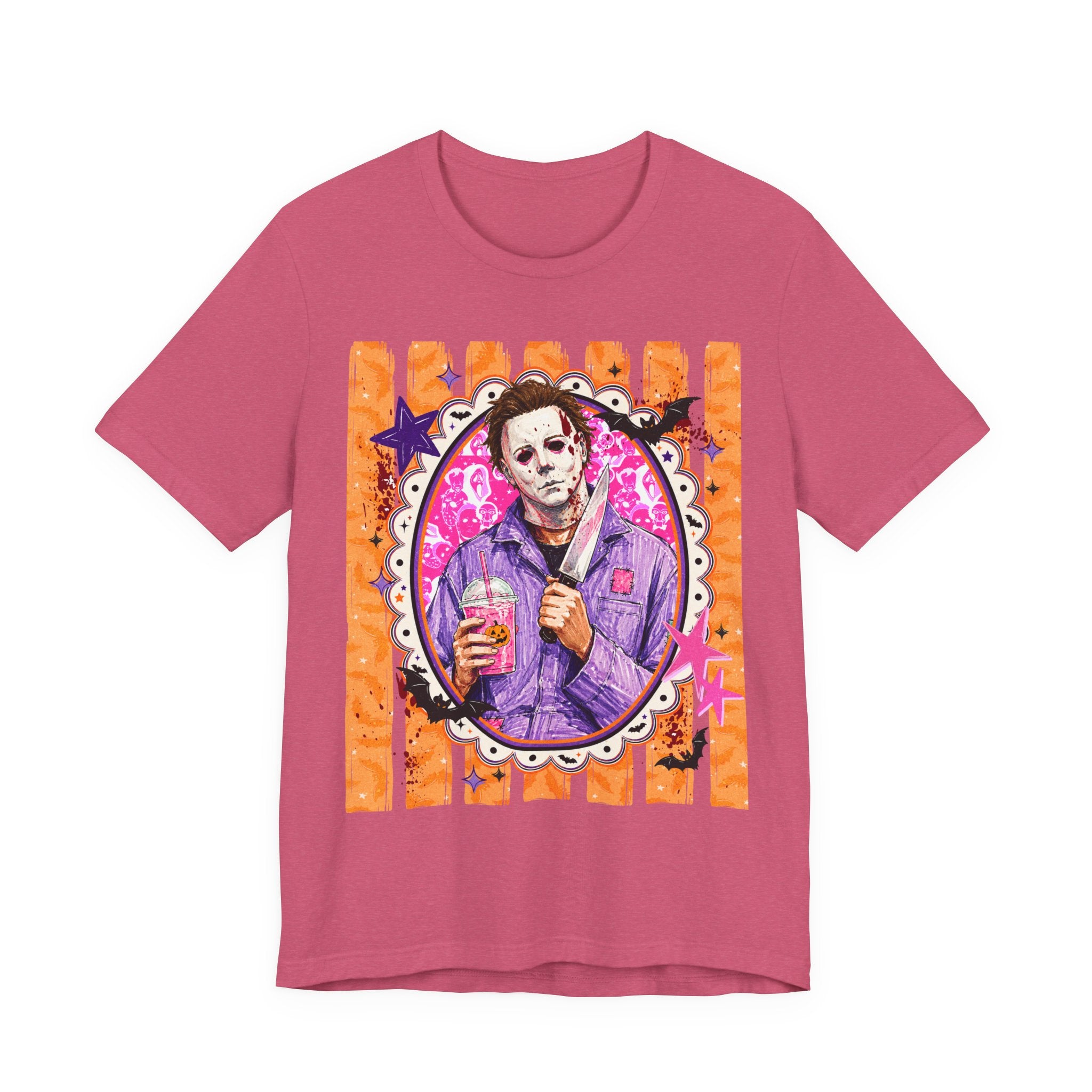 Michael Myers Retro Portrait Tee – Cute Creepy Halloween Horror Graphic Shirt