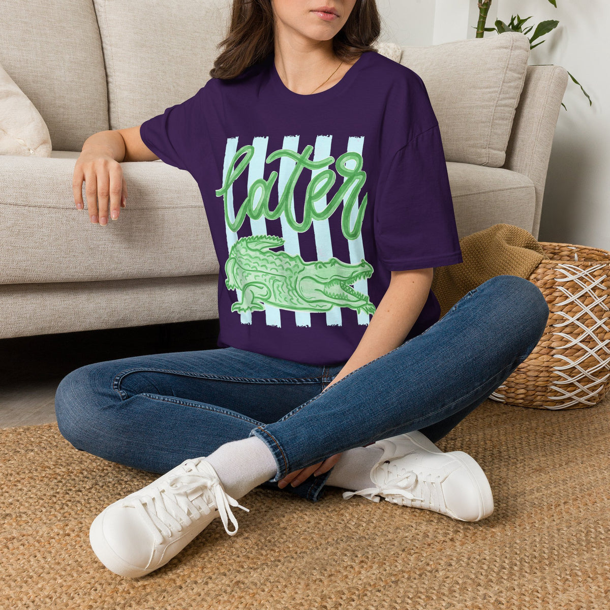 Later Alligator T-Shirt — Playful Crocodile Graphic Tee