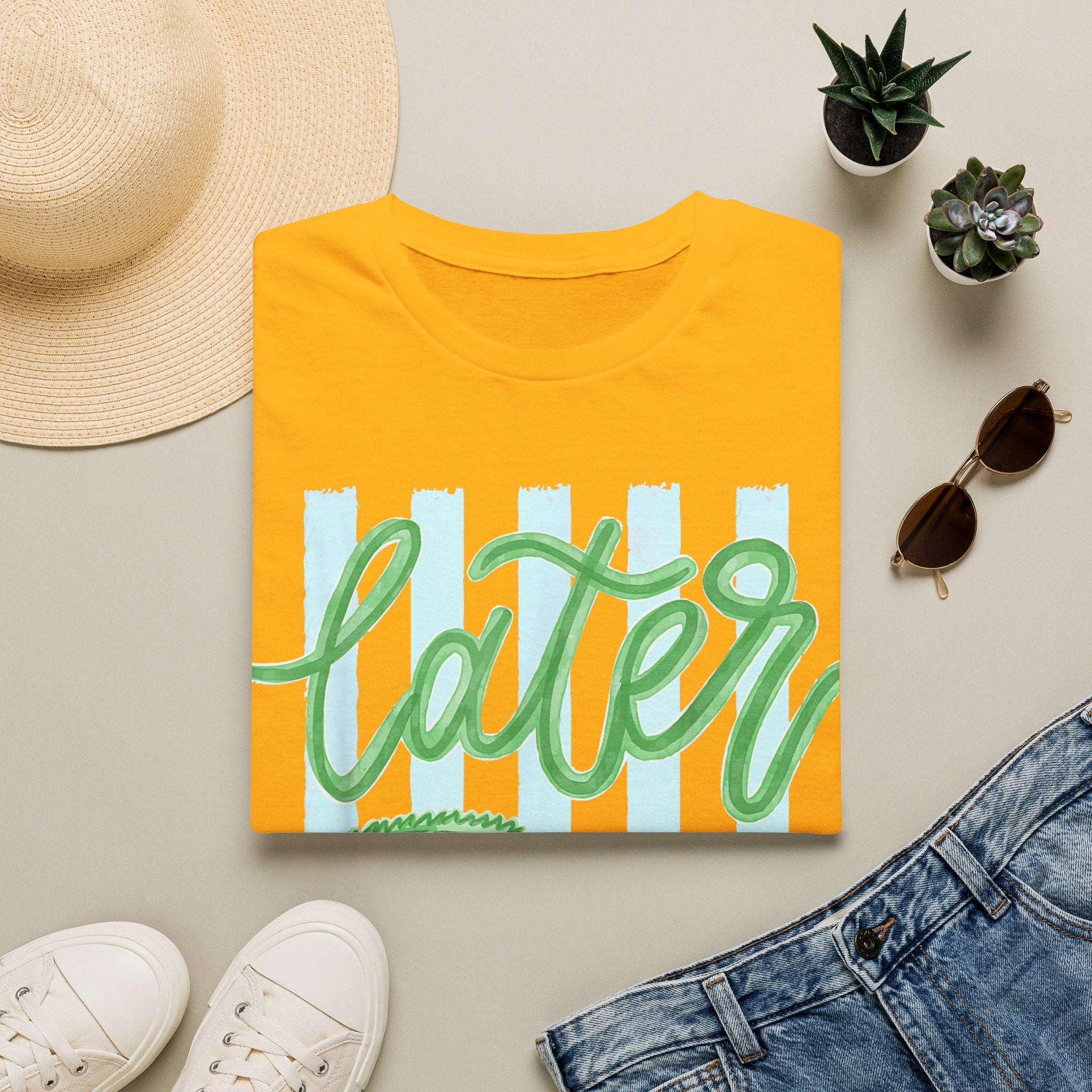 Later Alligator T-Shirt — Playful Crocodile Graphic Tee