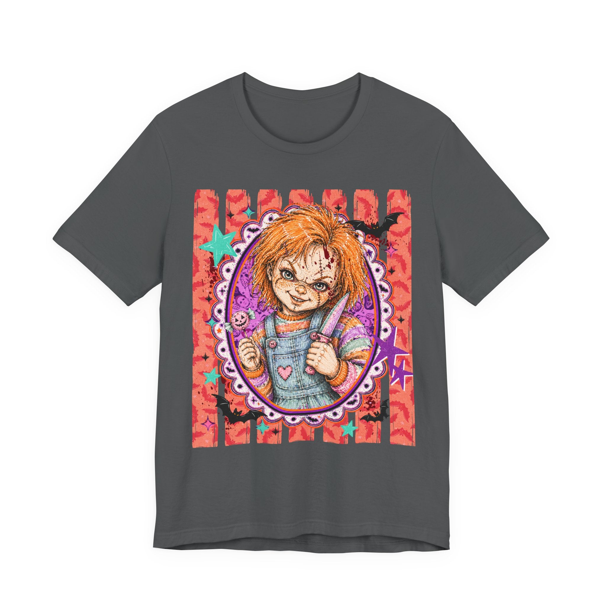 Chucky Doll Graphic Tee — Cute Creepy Chucky-Inspired Design