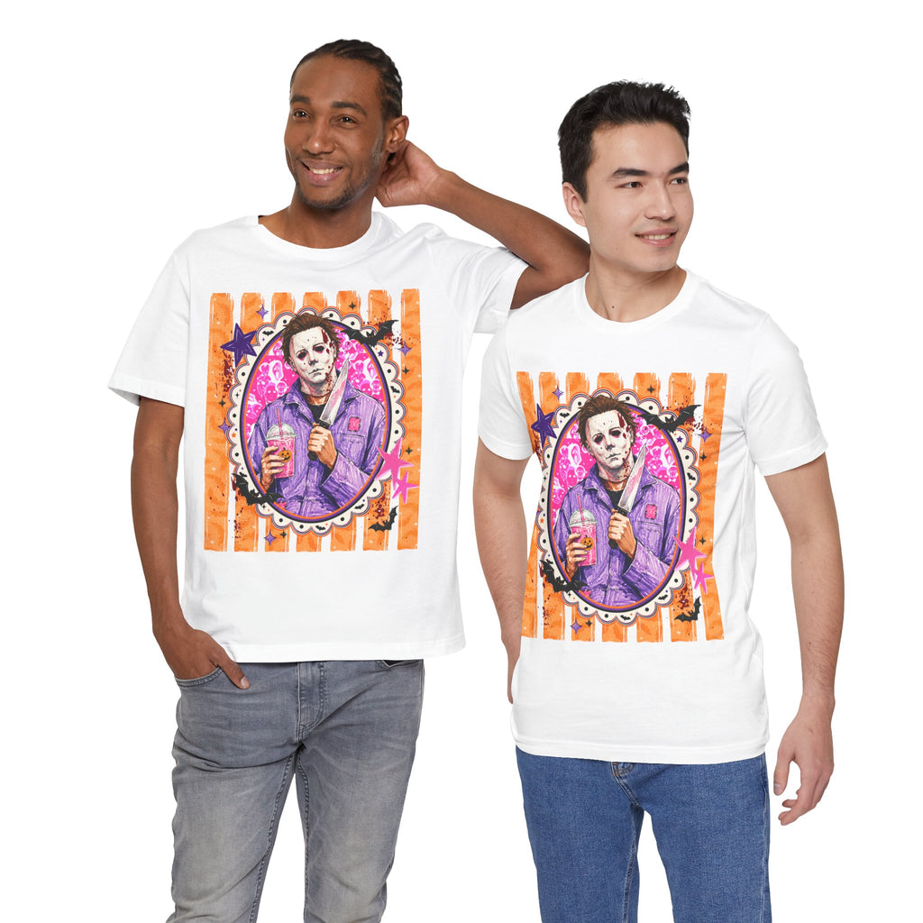 Michael Myers Retro Portrait Tee – Cute Creepy Halloween Horror Graphic Shirt