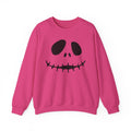 Skull Smile Crewneck Sweatshirt — Minimal Halloween Jack-O'-Lantern Face