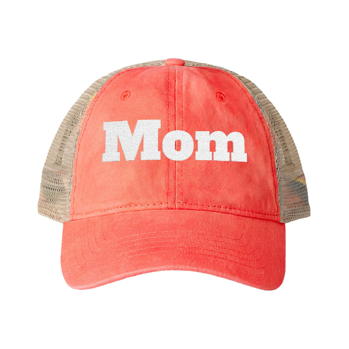 Women's Washed Mesh-Back Cap with Ponytail Hole