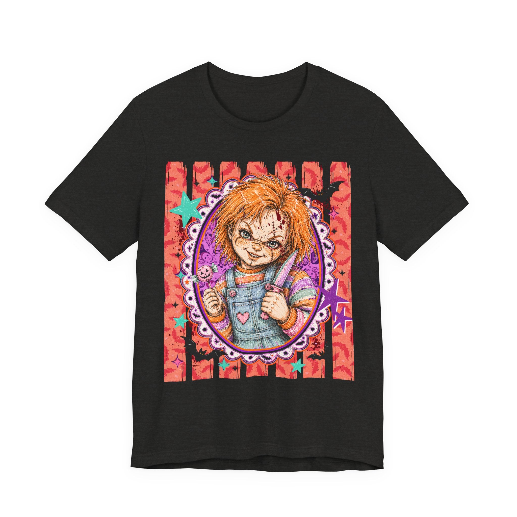 Chucky Doll Graphic Tee — Cute Creepy Chucky-Inspired Design