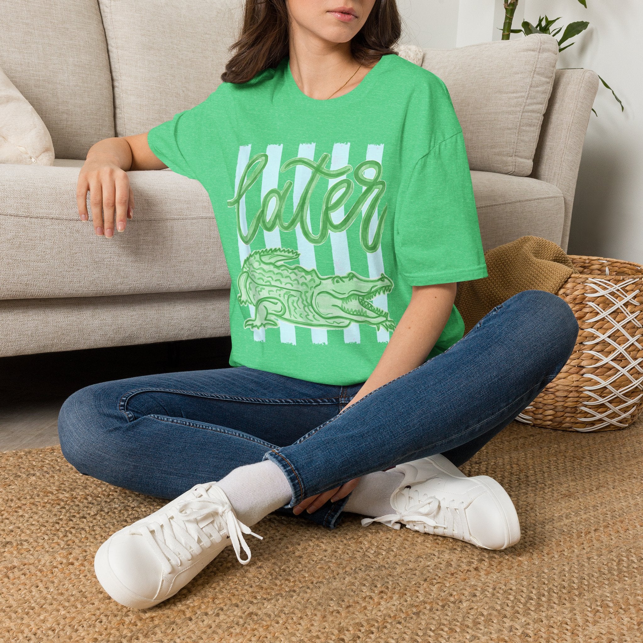 Later Alligator T-Shirt — Playful Crocodile Graphic Tee