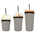 Black and White checkered Neoprene Koozies Cup Sleeve 3pcs 1 5 2 5