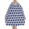 Edgewood Paw Print Adult Blanket Hoodie 3562876920653970271208586780023905902919680n