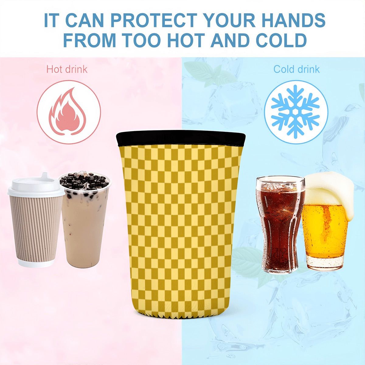 Fall Sunset Neoprene Koozies Cup Sleeves 3pcs 4