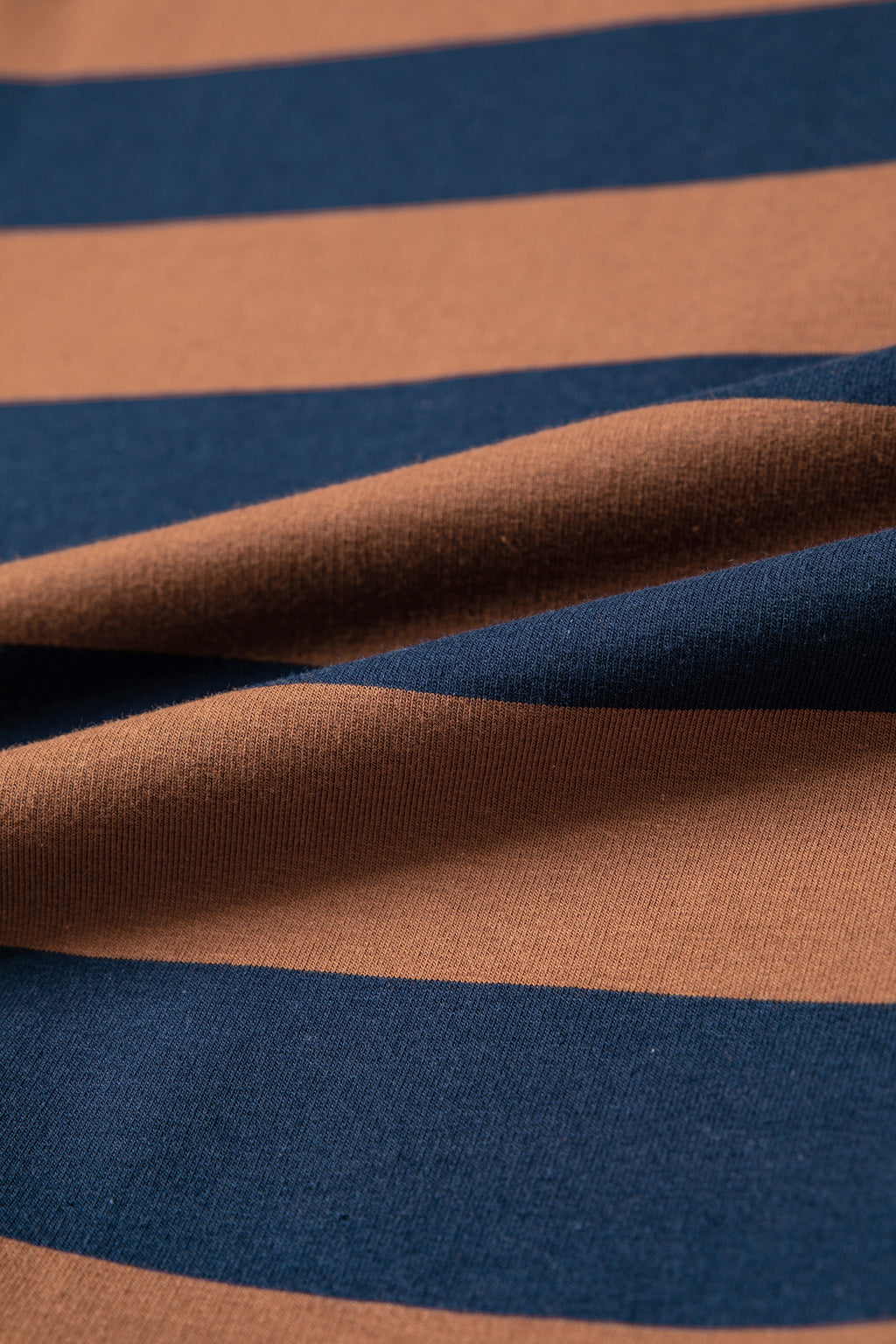 Orange Stripe Colorblock Mock Neck Relaxed Sweatshirt