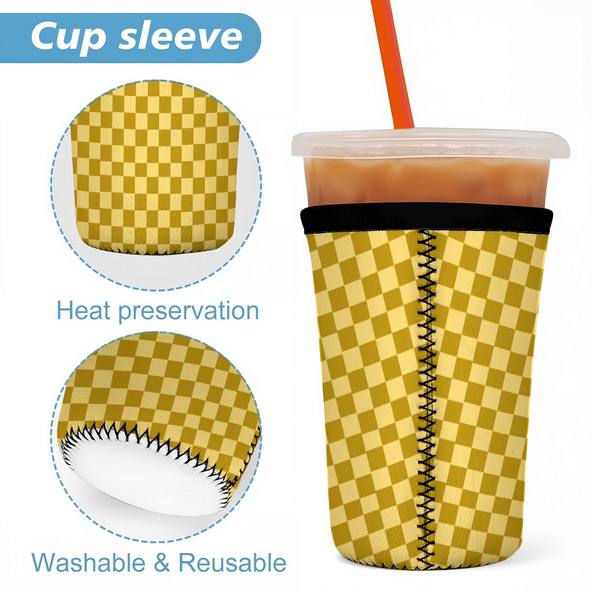 Fall Sunset Neoprene Koozies Cup Sleeves 3pcs 4