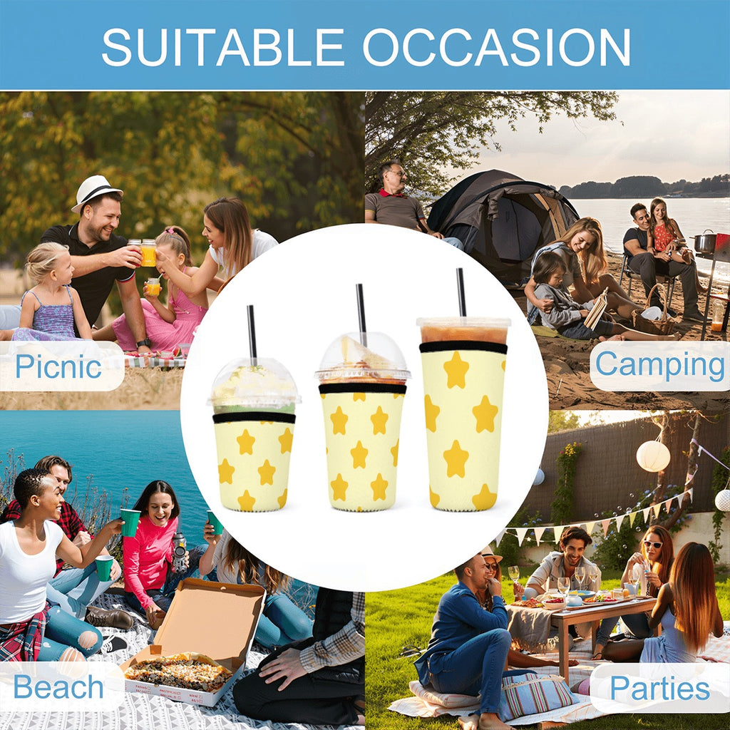 Sunshine Start Neoprene Koozies Cup Sleeve 3pcs 1 8 6 11 6 8